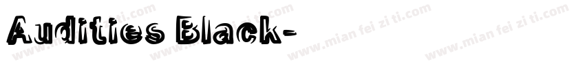 Audities Black字体转换